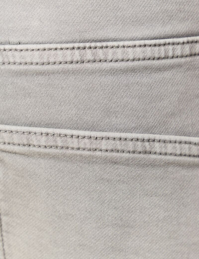 Bermuda en jeans denim gris homme