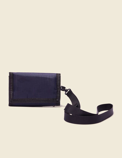 Portefeuille à scratch bleu marine homme