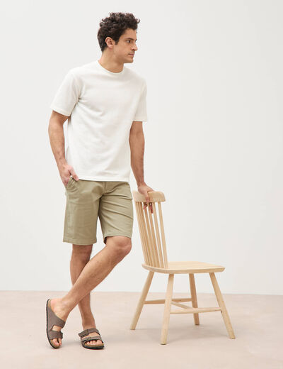 Short vert olive homme
