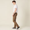 Pantalon chino slim taupe homme