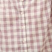 Chemise oversize &agrave; carreaux marron cognac femme