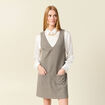 Robe sans manches noir femme