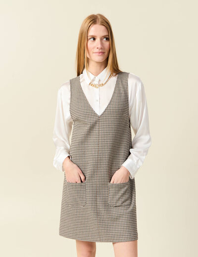 Robe sans manches noir femme