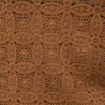 T-shirt manches longues en dentelle marron femme