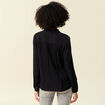 Chemise manches longues noir femme