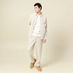 T-shirt ample col rond coton ecru homme