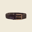Ceinture tressée homme taupe homme