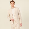 Veste blazer boutonnée beige homme