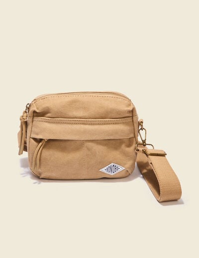 Sac banane beige homme