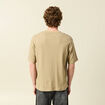 T-shirt ample en coton manches courtes beige fonce homme