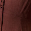 Robe sans manches col V marron femme