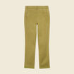 Pantalon chino cigarette vert olive femme