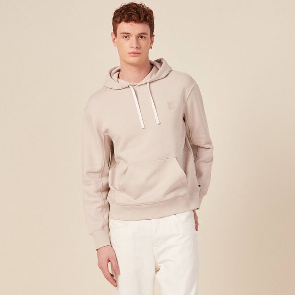 sweat capuche eco responsable gris homme Sweat capuche éco-responsable gris homme