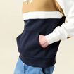 Sweat à capuche manches longues ecru homme