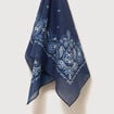 Foulard en coton bleu marine homme