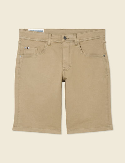 Bermuda droit 5 poches gris homme