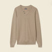 Pull manches longues vert kaki homme