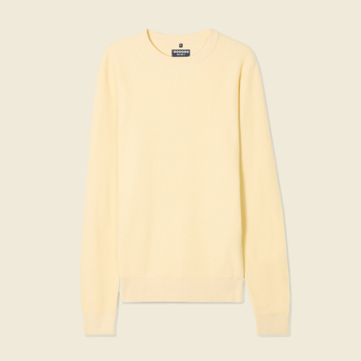 Pull éco-responsable jaune homme