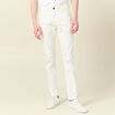 Jeans slim longueur 32 denim blanc homme