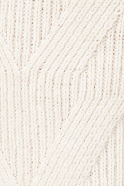 Pull manches longues ecru homme
