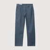 Jeans straight longueur 32 en coton bleu gris homme