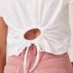 T-shirt manches courtes blanc femme