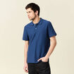 Polo manches courtes bleu foncé homme