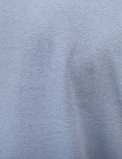 T-shirt manches courtes bleu gris homme
