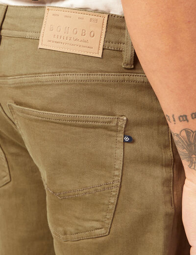 Bermuda éco-responsable taupe homme