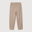 Pantalon large longueur 32 taupe homme