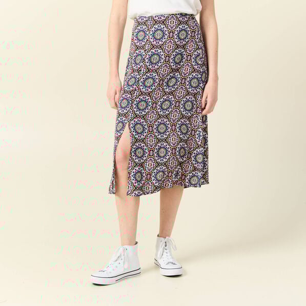 jupe midi droite fendue bleu marine femme Jupe midi droite fendue bleu marine femme