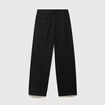 Pantalon droit taille haute noir femme