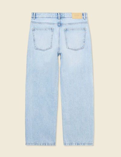 Jeans large 5 poches denim snow bleach homme