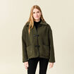 Manteau vert kaki femme