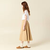 Jupe en coton beige femme