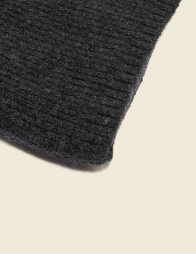 &Eacute;charpe en maille gris fonc&eacute; homme