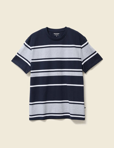 T-shirt manches courtes bleu marine homme