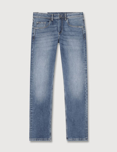 Jeans straight homme used L34 denim stone homme