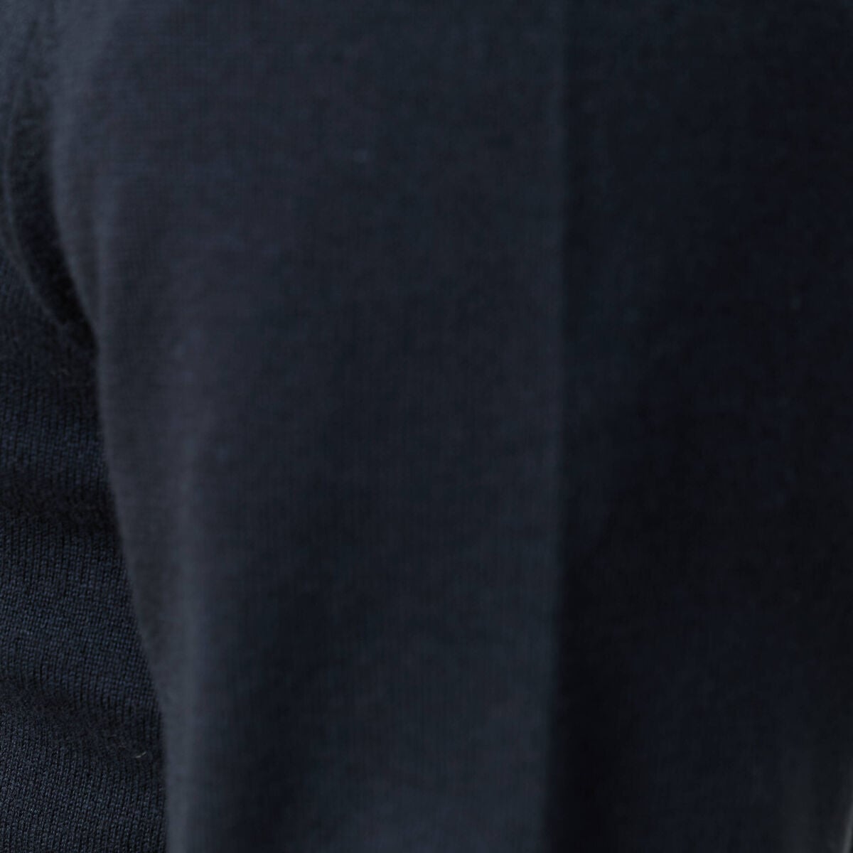 Pull fin col camionneur manches longues bleu marine homme
