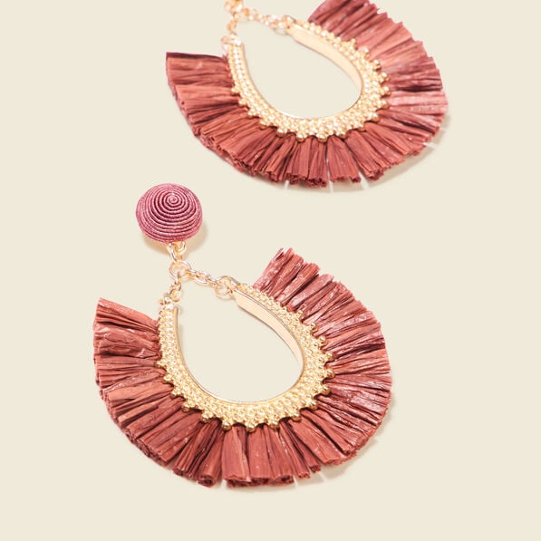 boucles doreilles pendantes rouge fonce femme Boucles d'oreilles pendantes rouge foncé femme