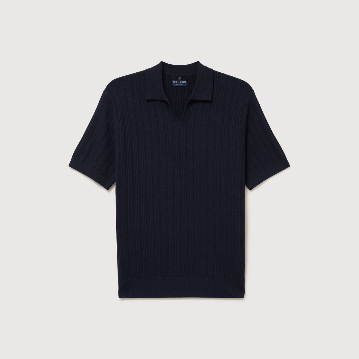 Polo manches courtes bleu marine homme