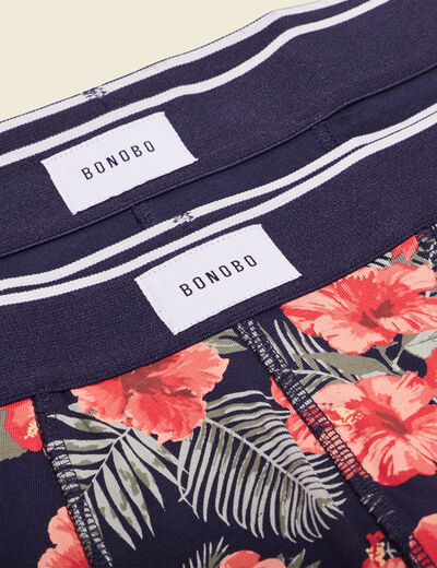 Lot 2 boxers bleu marine homme