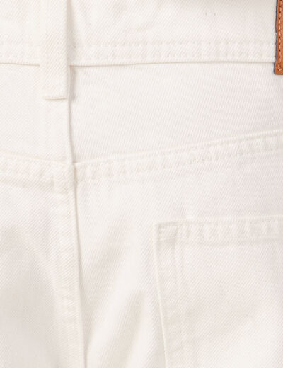 Jeans relaxed 5 poches denim blanc homme