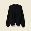 Gilet manches longues noir femme