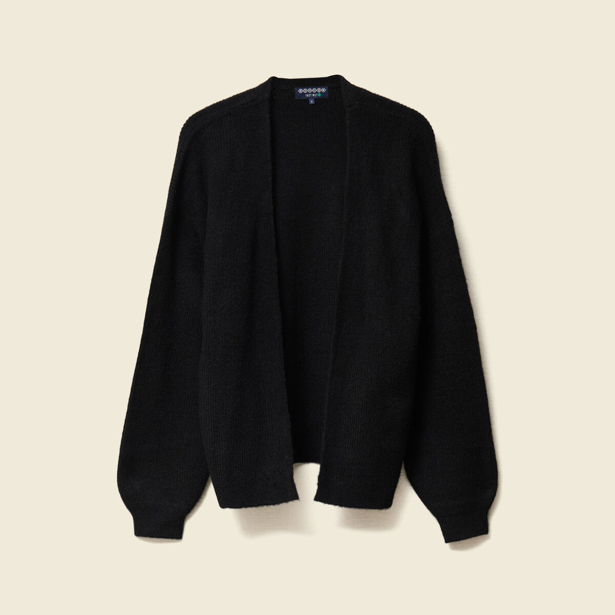 Gilet manches longues noir femme