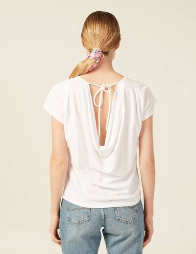 T-shirt éco-responsable blanc femme