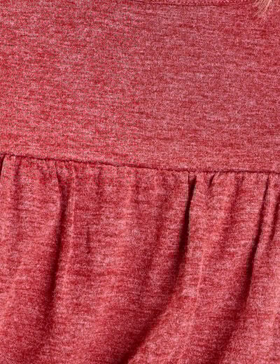 Robe droite ceinturée orange foncé femme