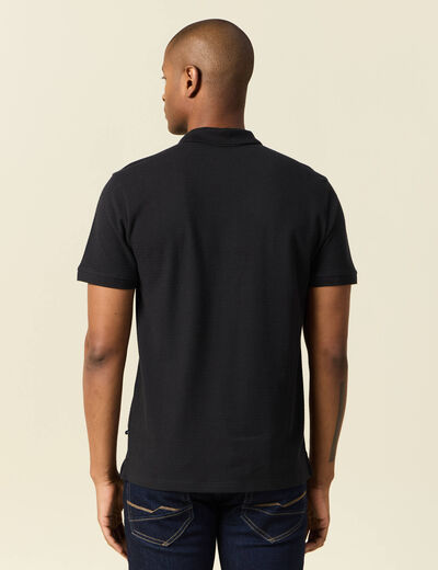 Polo éco-responsable noir homme
