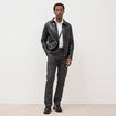 Pantalon chino avec ceinture gris fonc&eacute; homme