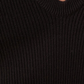 Pull débardeur éco-responsable noir femme